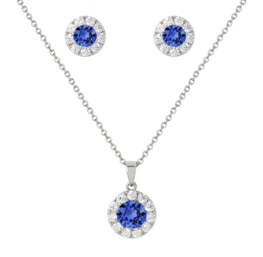Jewellery Set - Sapphire Crystal